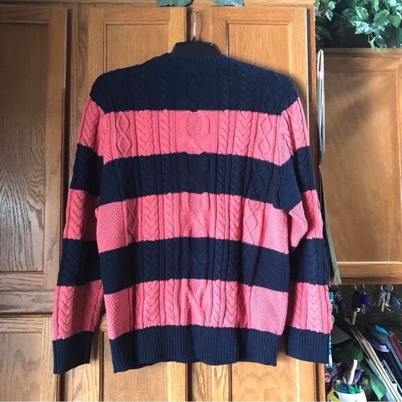 LL Bean Men’s Heritage Organic Cotton Striped Fisherman Sweater Crewneck - XL - Picture 7 of 12